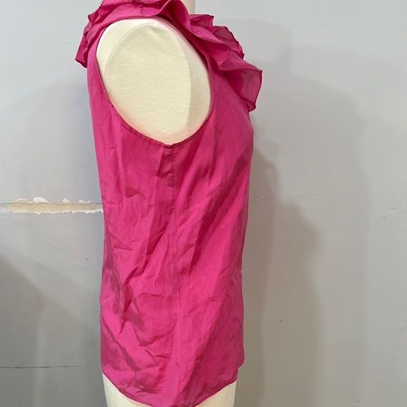 Pink Ruffled Sleeveless Top - Picture 6 of 7